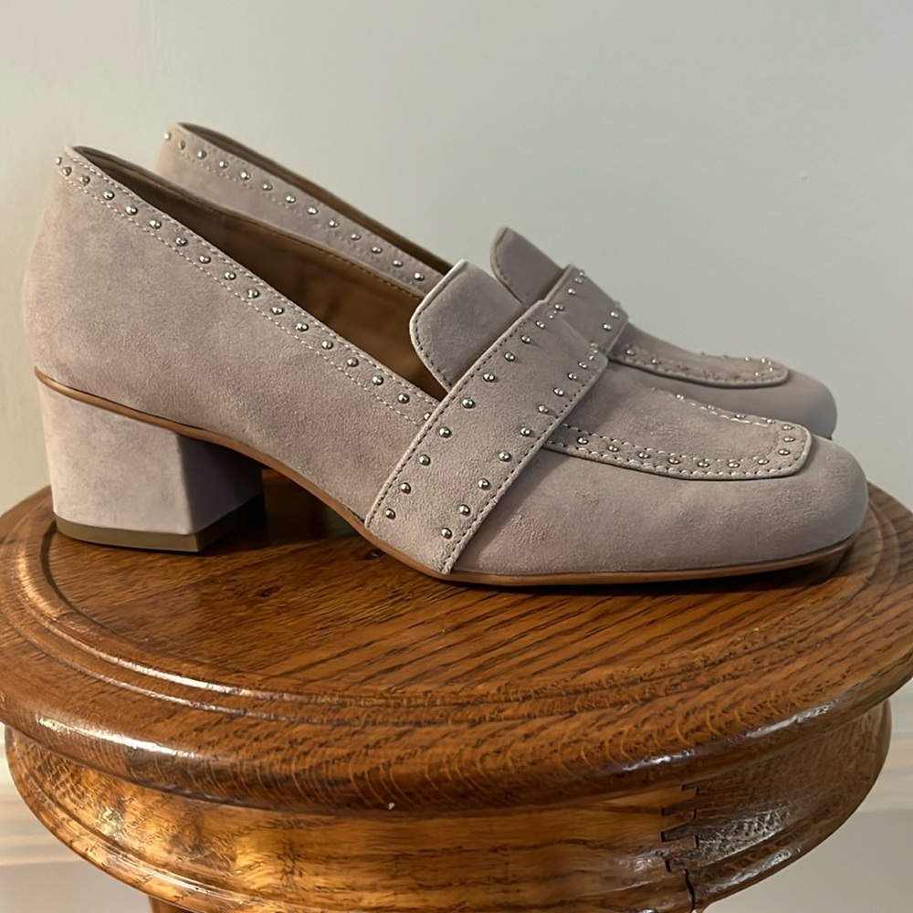 Grey Suede Heels